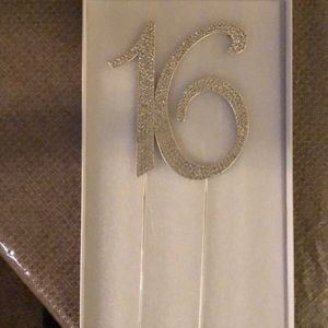 16 cake topper